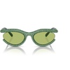 Green/Light Green Mirrored Silver