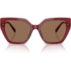 Transparent Burgundy/Dark Brown