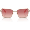 Pale Gold/Pink Gradient Red
