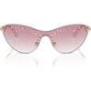 Pale Gold/Clear Gradient Pink