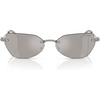 Gunmetal/Light Grey Mirrored Silver