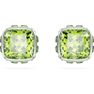 Swarovski Crystal Chroma Jewelry Collection, Heart Shaped Crystal, Latch Back Earring Closure, Lobster Claw Clasp Bracelet(August – Green)