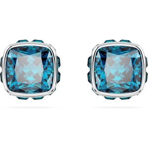 Swarovski Crystal Chroma Jewelry Collection, Heart Shaped Crystal, Latch Back Earring Closure, Lobster Claw Clasp Bracelet(December – Blue)