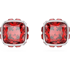 Swarovski Crystal Chroma Jewelry Collection, Heart Shaped Crystal, Latch Back Earring Closure, Lobster Claw Clasp Bracelet(July – Red)