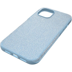 Swarovski High Phone Case for iPhone 14, with Integrated Bumper, Silver Crystals; Part of The High Collection(Blue Crystals)