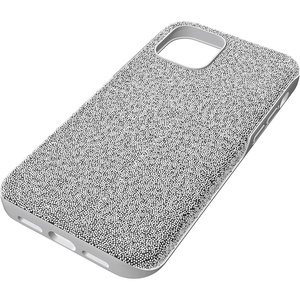 Swarovski High Phone Case for iPhone 14, with Integrated Bumper, Silver Crystals; Part of The High Collection(Silver Crystals)