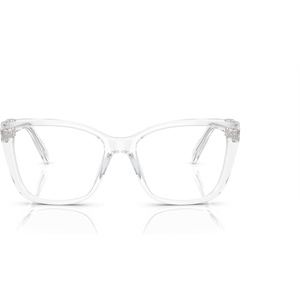 Swarovski womens Sk2008 Square Prescription Eyewear Frames(Crystal/Demo Lens)