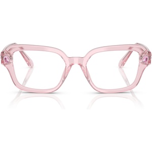 Swarovski womens Sk2039 Square Prescription Eyewear Frames(Transparent Pink/Demo Lens)