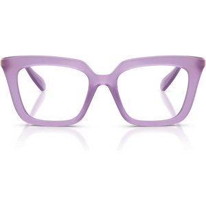 Swarovski womens Sk2043f Low Bridge Fit Square Prescription Eyewear Frames(Milky Lilac/Demo Lens)