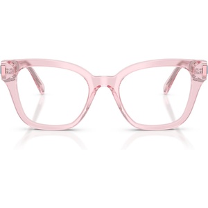 Swarovski womens Sk2048 Square Prescription Eyewear Frames(Transparent Pink/Demo Lens)