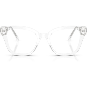 Swarovski womens Sk2048 Square Prescription Eyewear Frames(Transparent/Demo Lens)