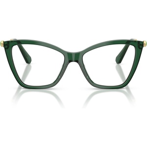 Swarovski womens Sk2051 Cat Eye Prescription Eyewear Frames(Transparent Green/Demo Lens)