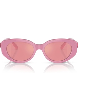 Swarovski womens Sk6002 Oval Sunglasses(Pink/Pink Mirrored Pink)