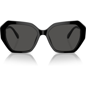 Swarovski womens Sk6017f Low Bridge Fit Cat Eye Sunglasses(Silver/Dark Blue)