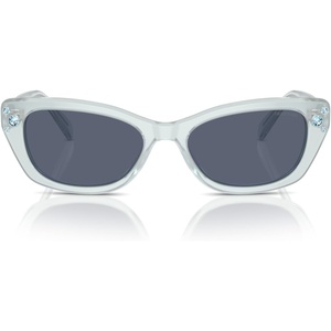 Swarovski womens Sk6019 Butterfly Sunglasses(Milky Pink/Light Purple Brown)