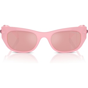 Swarovski womens Sk6022f Low Bridge Fit Square Sunglasses(Rose Gold/Light Purple Brown)
