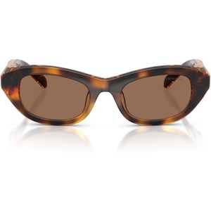 Swarovski womens Sk6036u Universal Fit Square Sunglasses(Havana/Dark Brown)