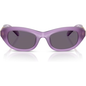 Swarovski womens Sk6036u Universal Fit Square Sunglasses(Milky Lilac/Violet)