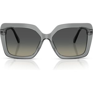 Swarovski womens Sk6049f Low Bridge Fit(Transparent Grey/Gradient Grey)
