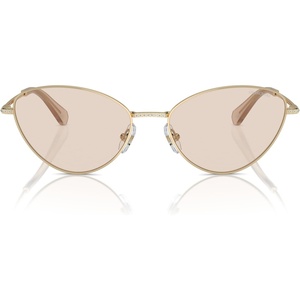 Swarovski womens Sk7014 Cat Eye Sunglasses(Transparent Pink to Clear/Gradient Violet)