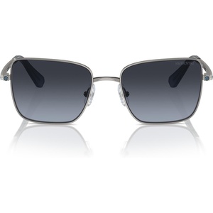 Swarovski womens Sk7015 Square Sunglasses(Milky Pink/Light Purple Brown)
