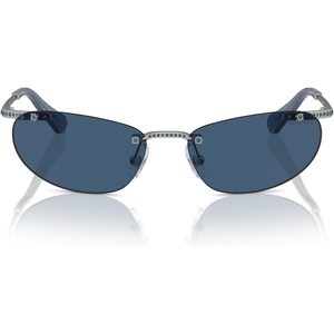 Swarovski womens Sk7019 Square Sunglasses(Medium Havana/Dark Brown)