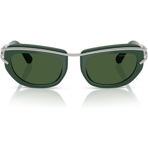 Swarovski womens Sk7026 Square Sunglasses(Dark Green/Dark Green)
