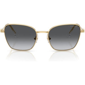 Swarovski womens Sk7029 Aviator Sunglasses(Gold/Gradient Grey Polarized)