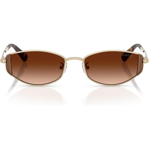 Swarovski womens Sk7035d Oval Sunglasses(Pale Gold/Gradient Brown)