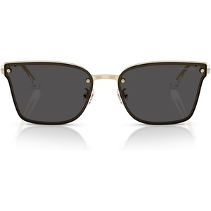 Swarovski womens Sk7036d Rectangular Sunglasses(Pale Gold/Dark Grey)