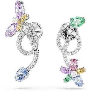 Swarovski x Ariana Grande Jewelry Collection: Bracelet, Choker, Earrings, Mixed Cut Multicolored Stones, Rhodium Finish(Multicolored Earrings)