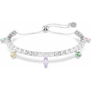 Swarovski x Ariana Grande Jewelry Collection: Necklace, Earrings, Ear Cuffs, Mixed Cut Multicolored Stones, Rhodium Finish(Multicolored Tennis Bracelet)